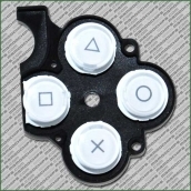 KEYSTOKE WITH D-PAD RUBBER FOR PSP SLIM *WHITE* (ORIGINAL)