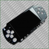 FACE PLATE *ORIGINAL NEW* FOR PSP SLIM *BLACK*